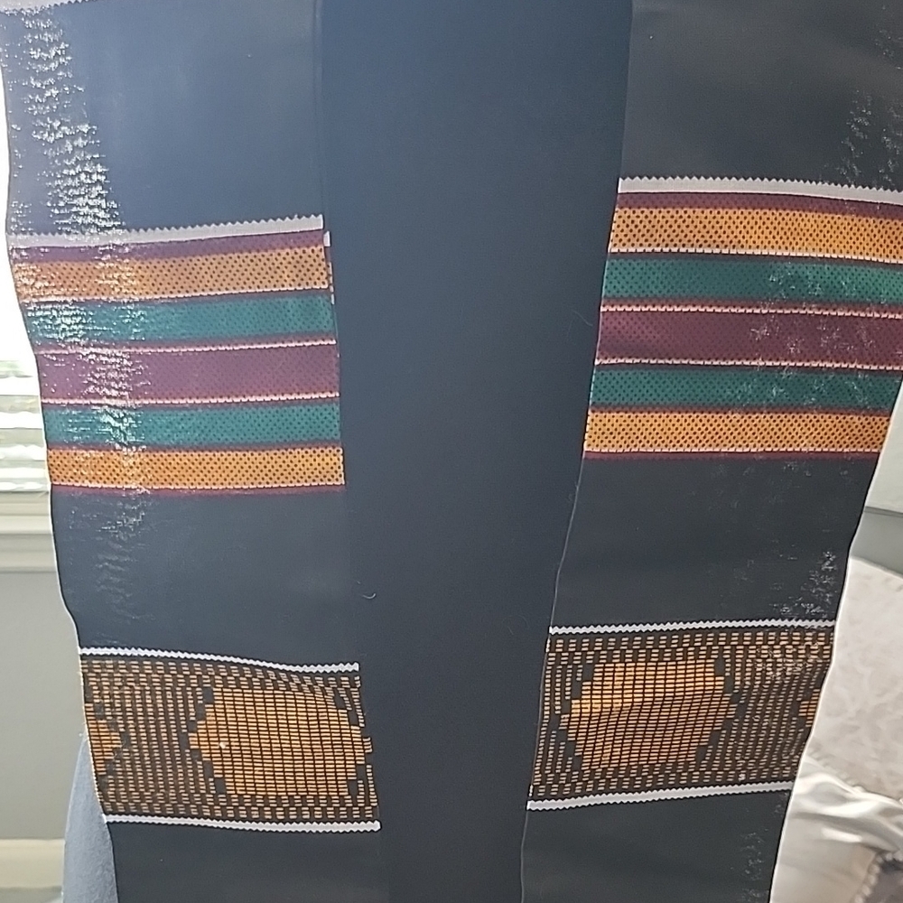 Graduation Stole Colorful Striped - Picture 3 of 3